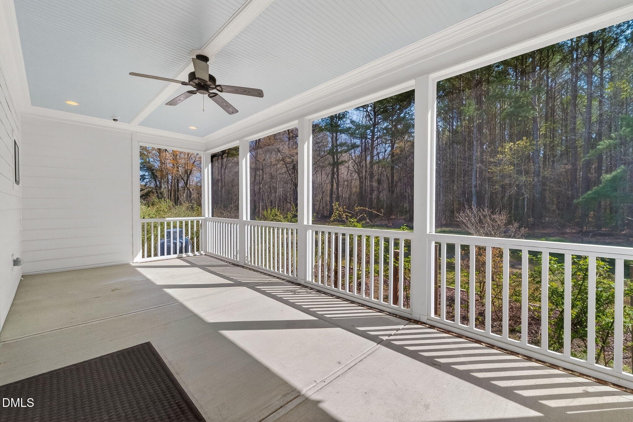325 Old Stancil Road Kenly, NC 27542 - Photo 44 of 54 a view of a balcony with wooden floor