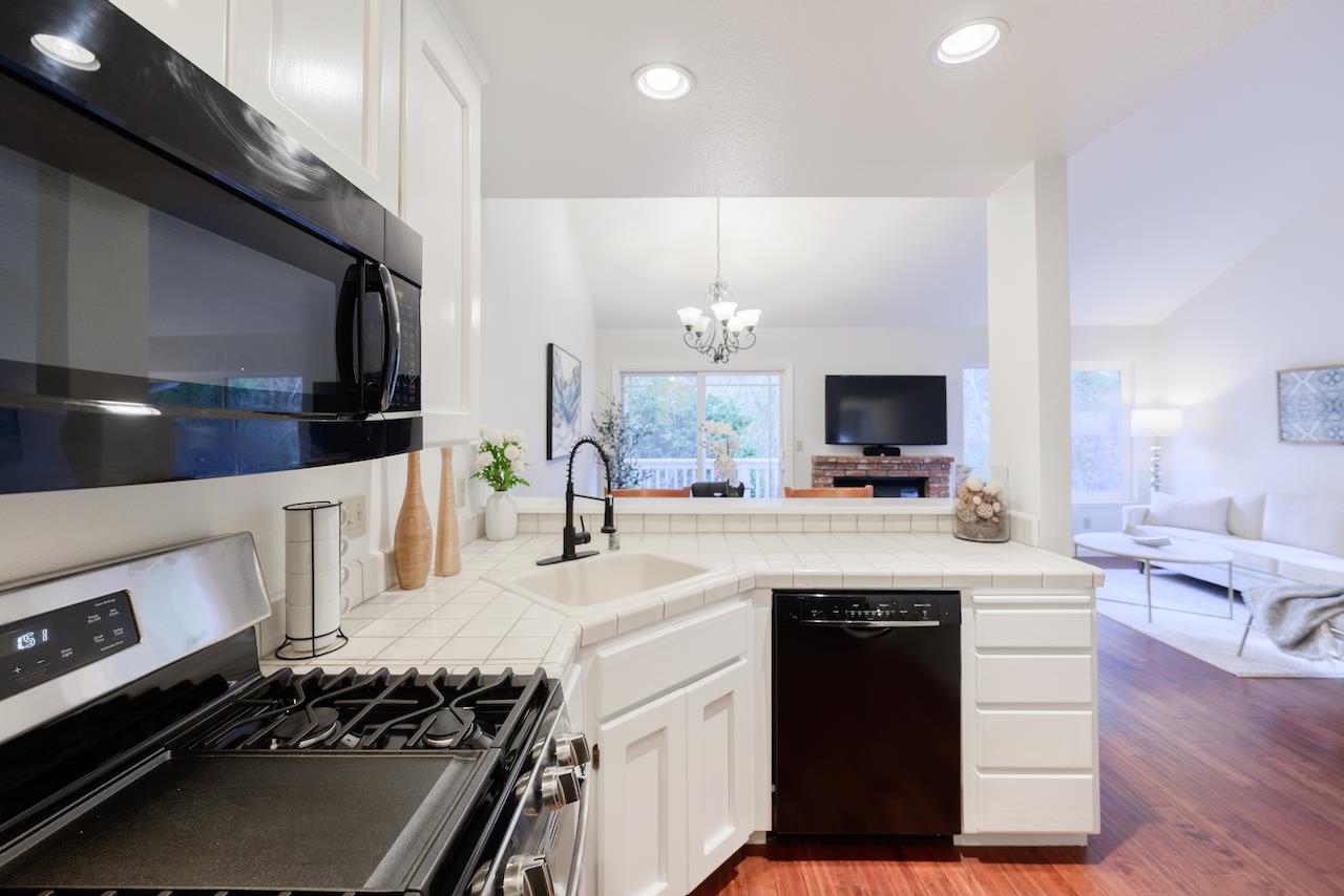 132 Arabian Way Scotts Valley, CA 95066 - Photo 21 of 82 a kitchen with a stove and a sink