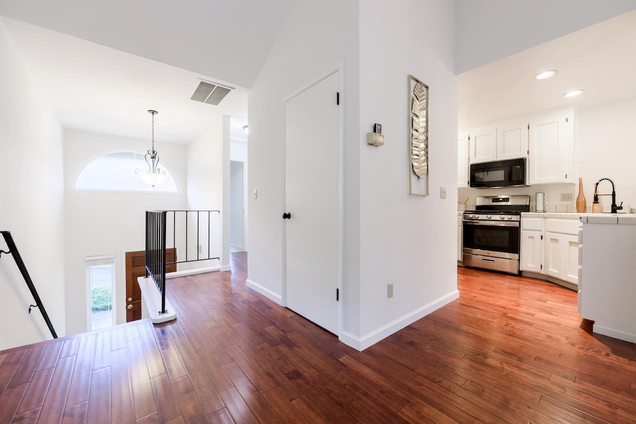 132 Arabian Way Scotts Valley, CA 95066 - Photo 28 of 82 a view of a kitchen with a refrigerator a stove top oven and a refrigerator
