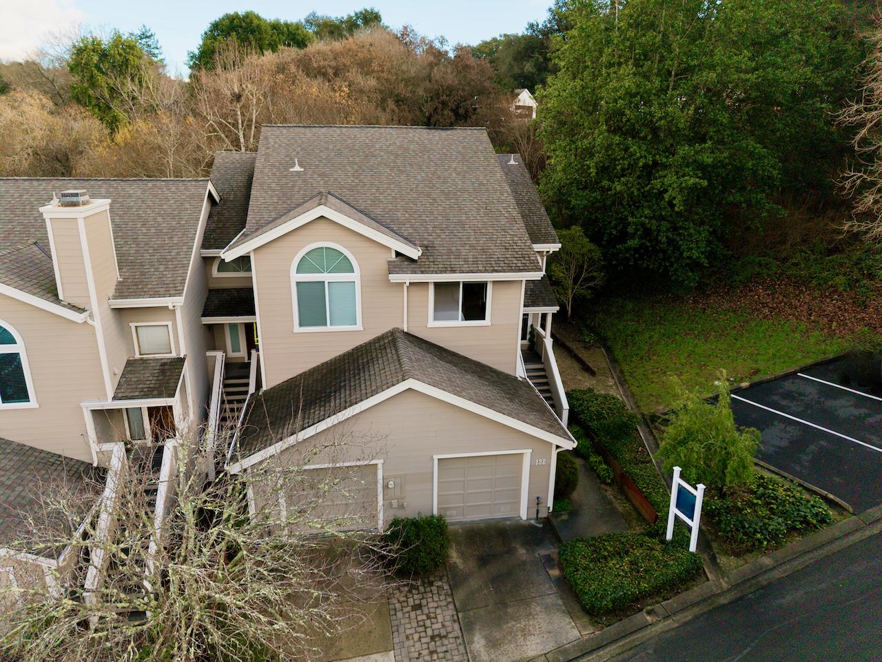132 Arabian Way Scotts Valley, CA 95066 - Photo 75 of 82 an aerial view of a house with a yard