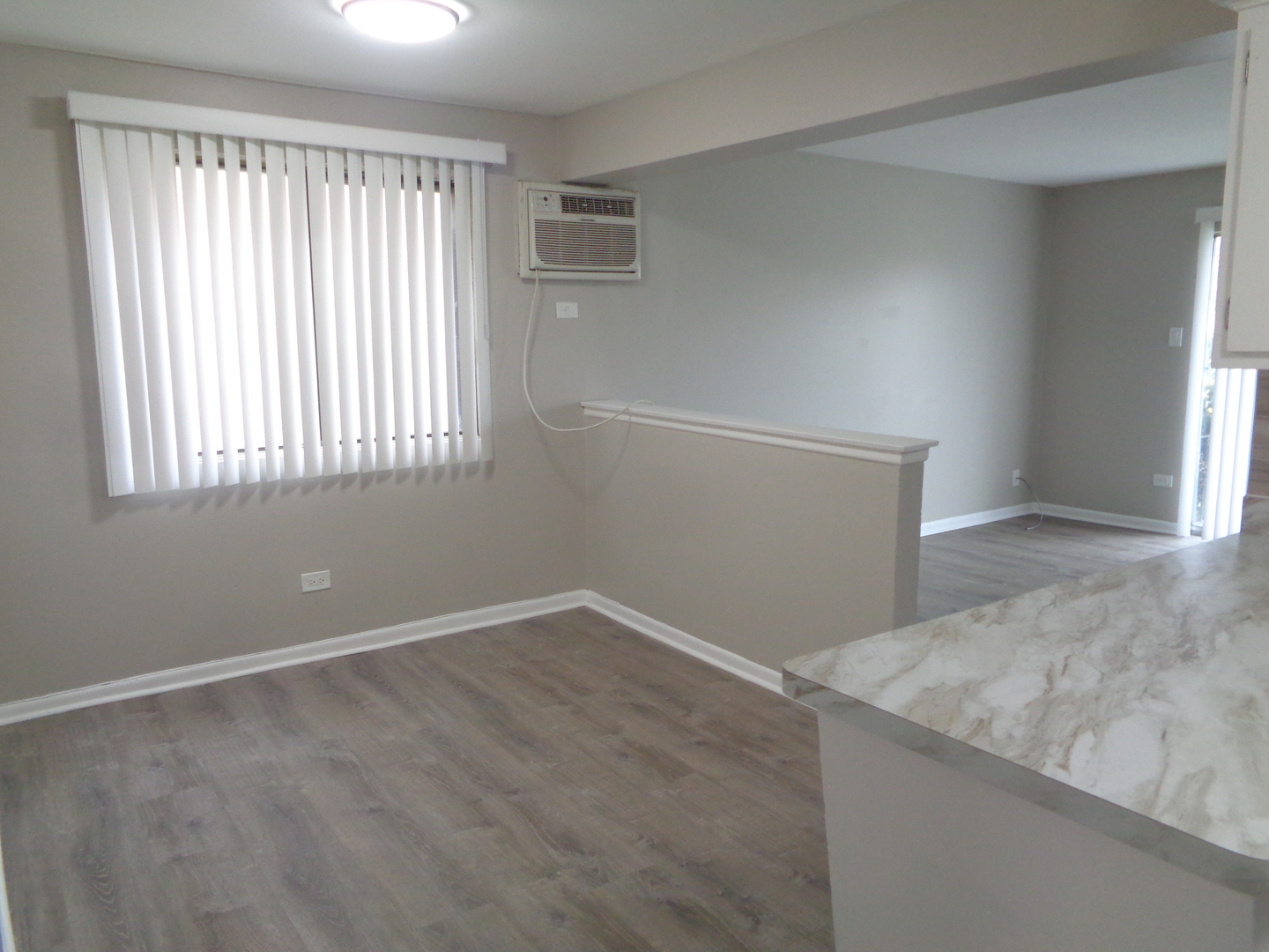 6045 Marshall Avenue, Unit 1W Chicago Ridge, IL 60415 - Photo 5 of 10 an empty room with windows