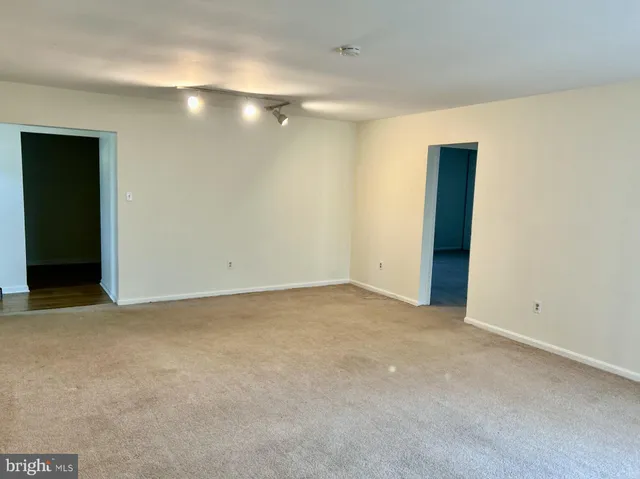 a view of an empty room