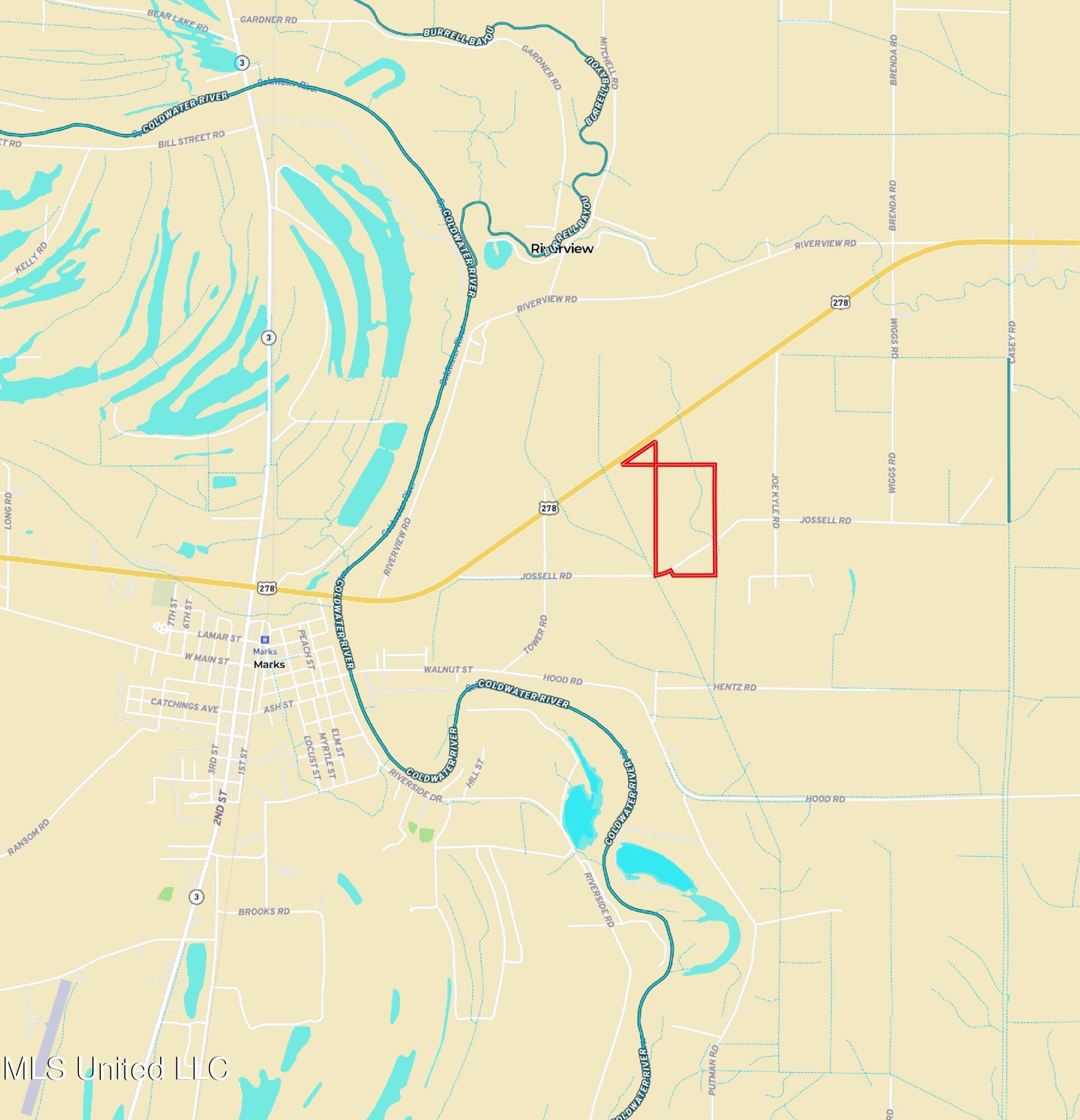 Jossell Road Marks, MS 38646 - Photo 25 of 26 street map