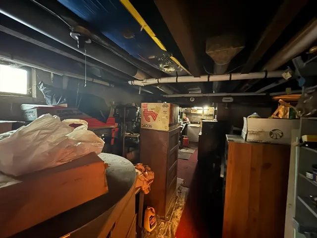 a close view of water heater room