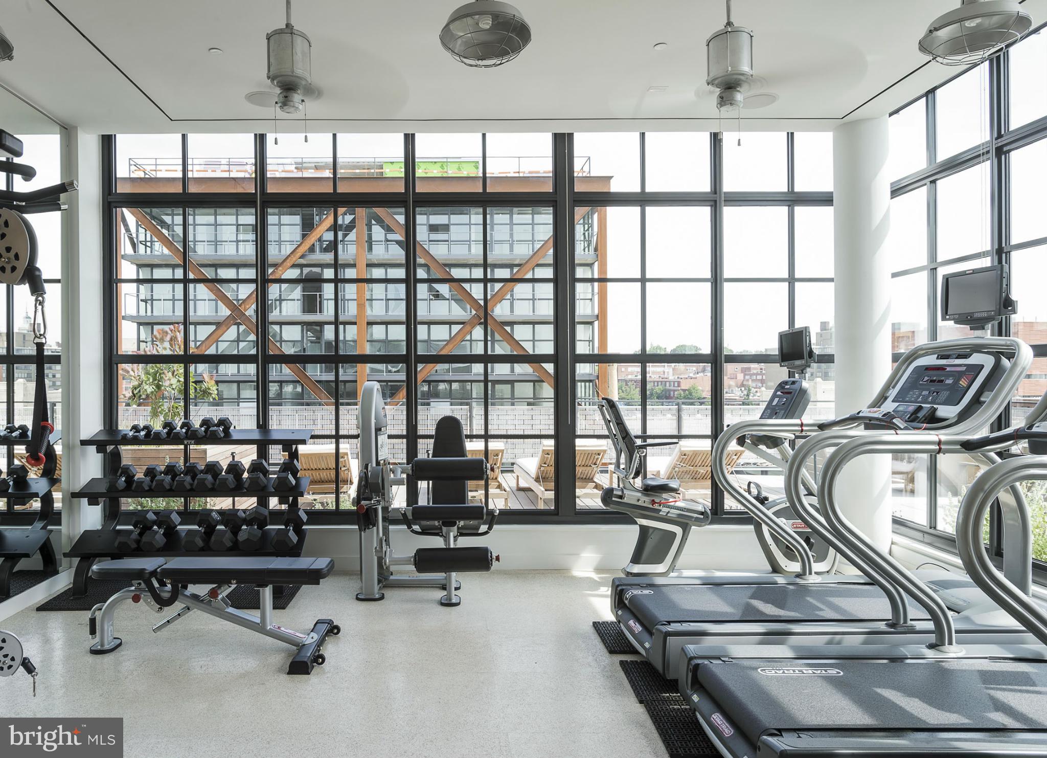 2030 8th Street Northwest, Unit 301 Washington, DC 20001 - Photo 13 of 20 a view of a room with gym equipment