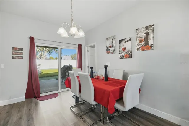 an aerial view of a house with a swimming pool