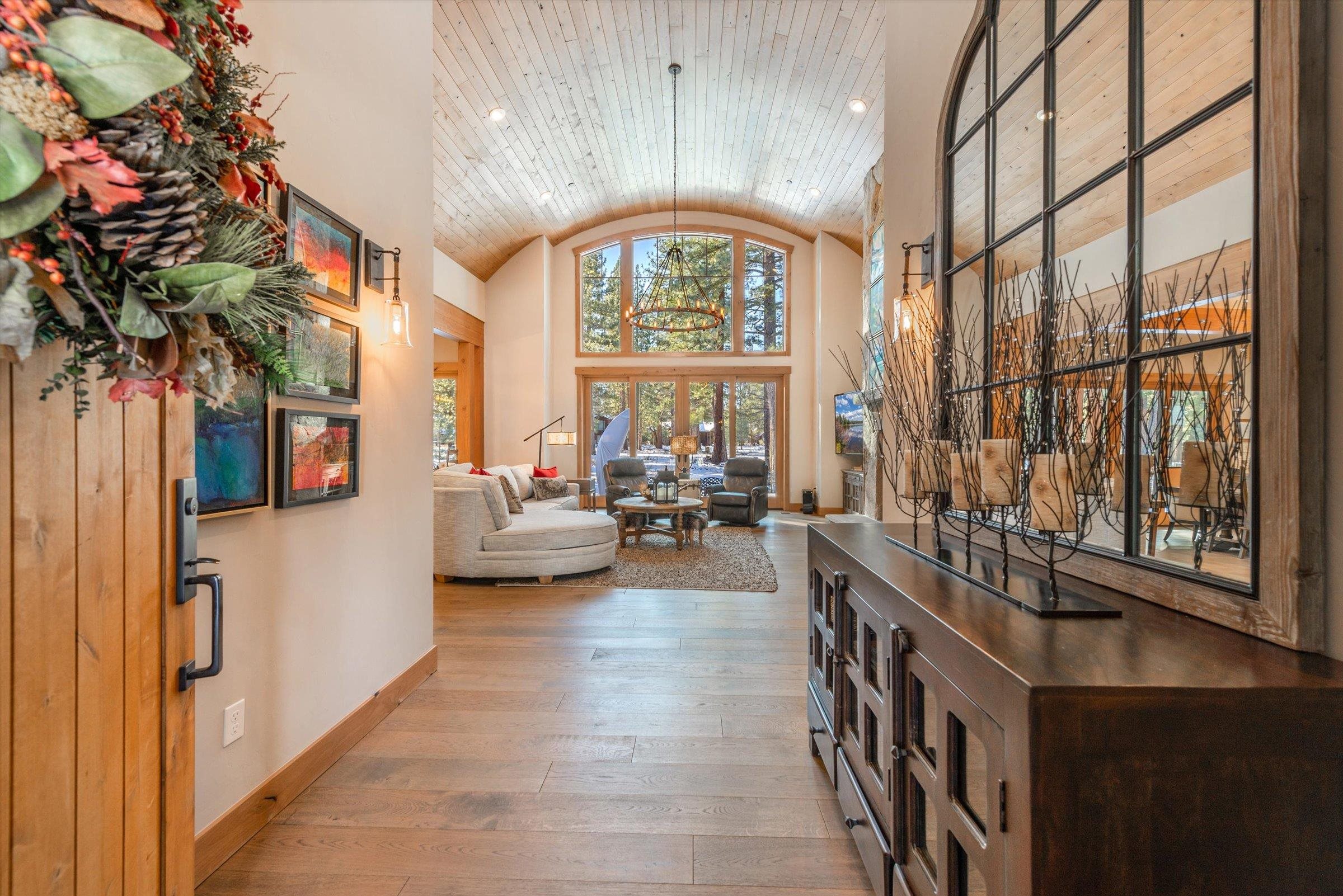 12427 Caleb Drive Truckee, CA 96161 - Photo 2 of 21 a very nice looking living room with a large window and a chandelier