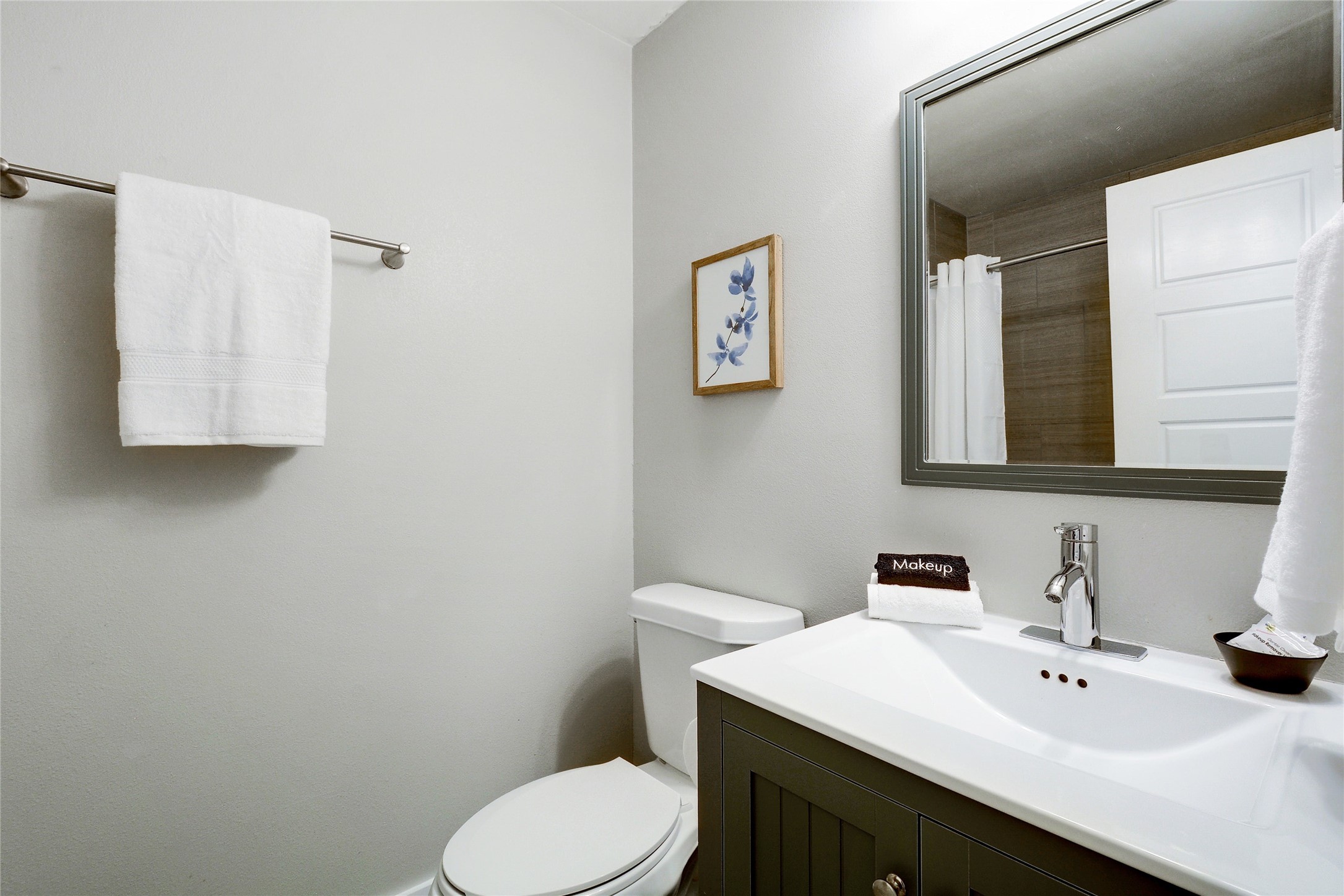 Undisclosed Address Austin, TX 78721 - Photo 34 of 35 Bathroom with vanity and a shower with curtain