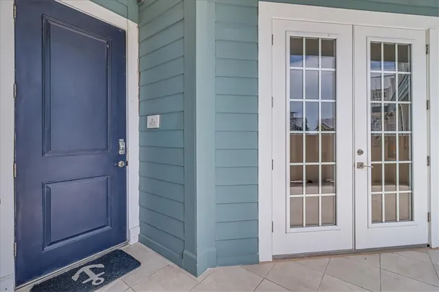 a view of front door