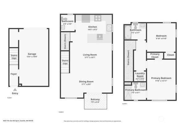 $585,000 | 4037 7th Avenue Northeast, Unit A, Seattle, WA 98105