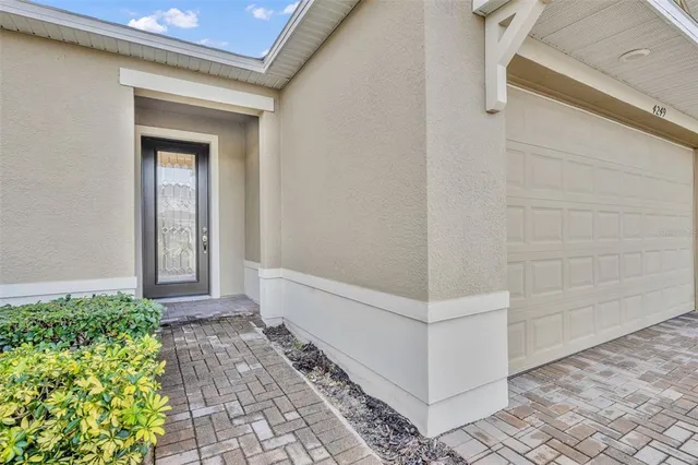 a view of a entryway door of the house