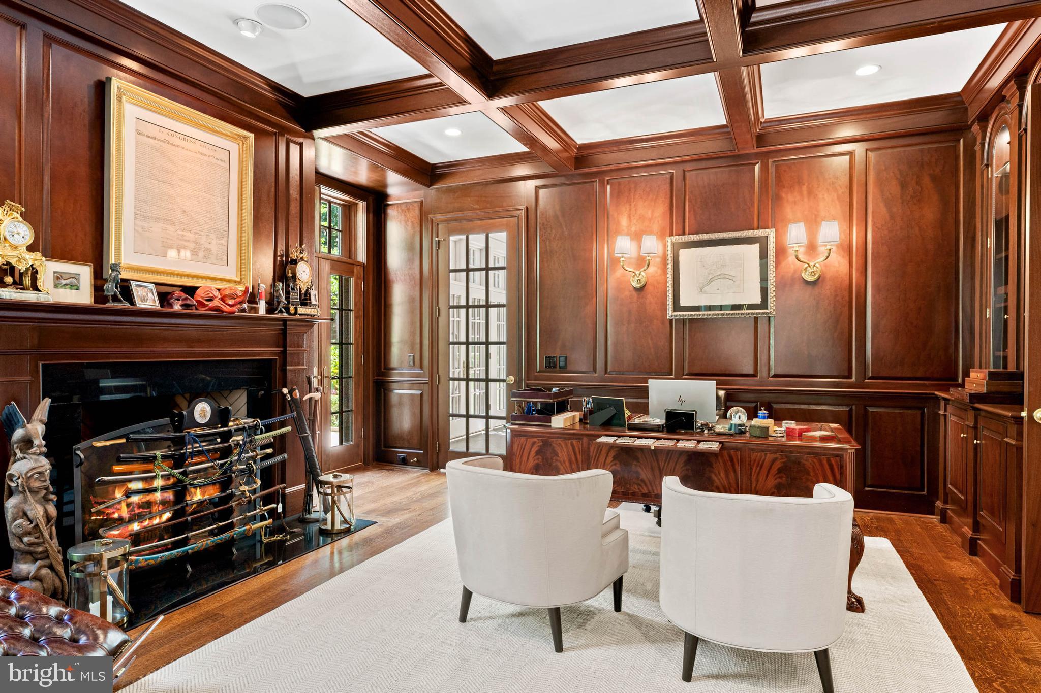 545 Avonwood Road Haverford, PA 19041 - Photo 20 of 86 a living room with furniture a fireplace and a flat screen tv