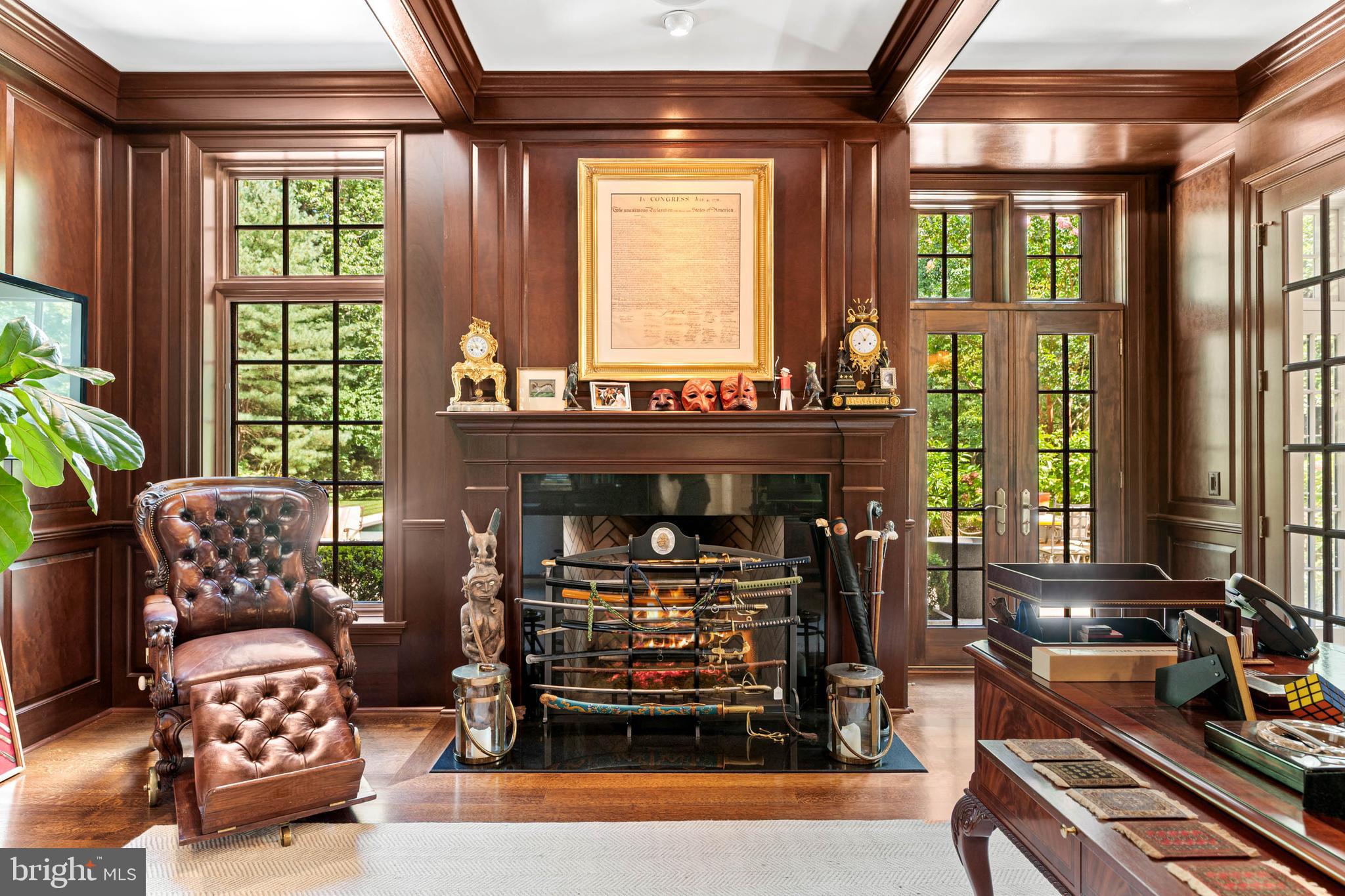 545 Avonwood Road Haverford, PA 19041 - Photo 21 of 86 a living room with furniture and a fireplace