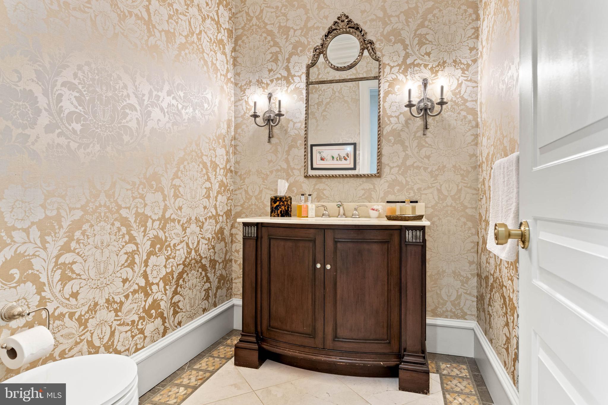 545 Avonwood Road Haverford, PA 19041 - Photo 23 of 86 a bathroom with a sink a vanity and a mirror