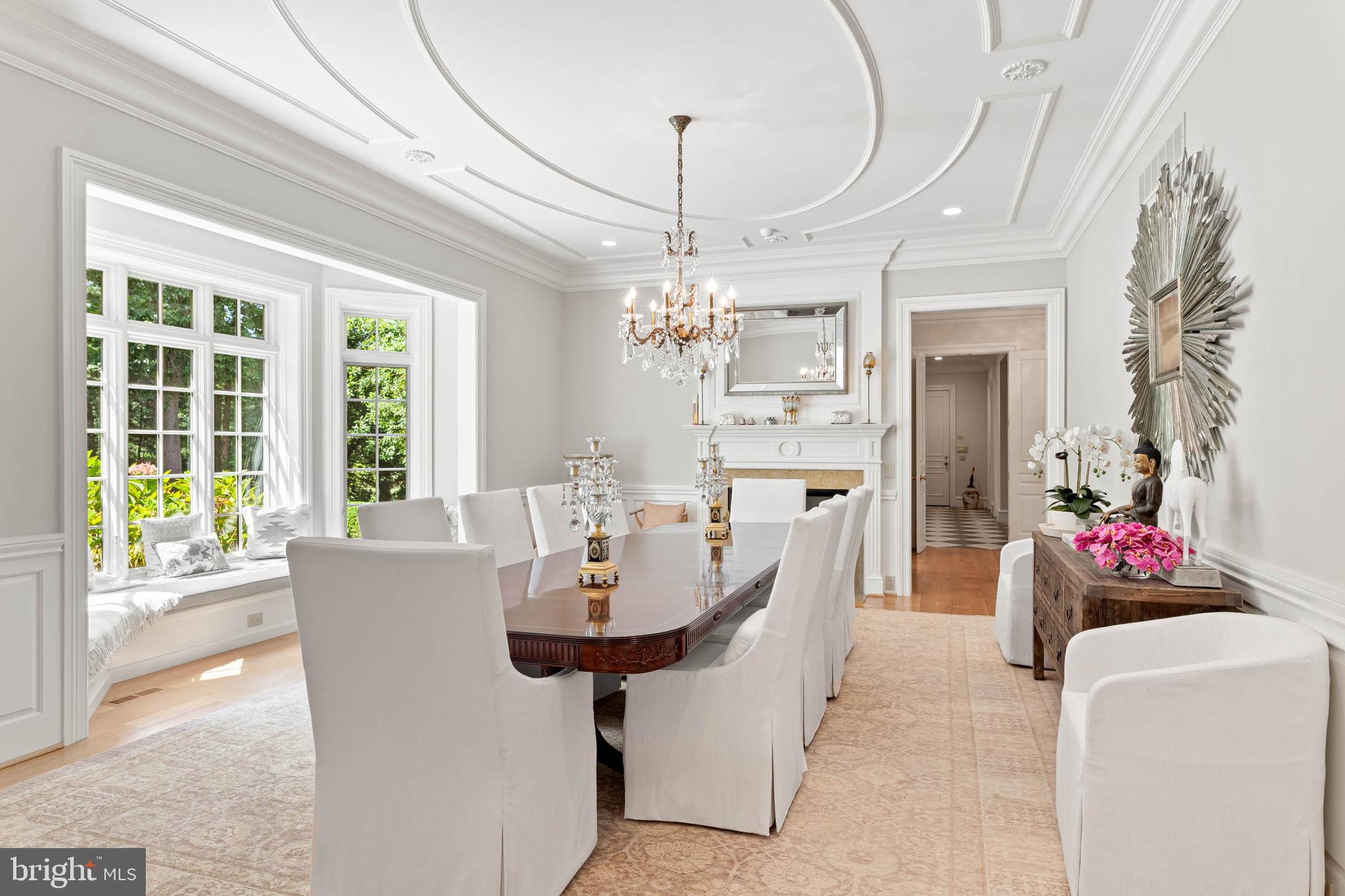 545 Avonwood Road Haverford, PA 19041 - Photo 24 of 86 a dining room with furniture a chandelier and wooden floor