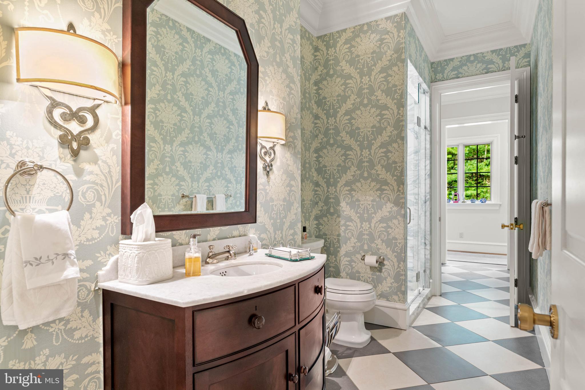 545 Avonwood Road Haverford, PA 19041 - Photo 34 of 86 a bathroom with a sink a toilet and shower