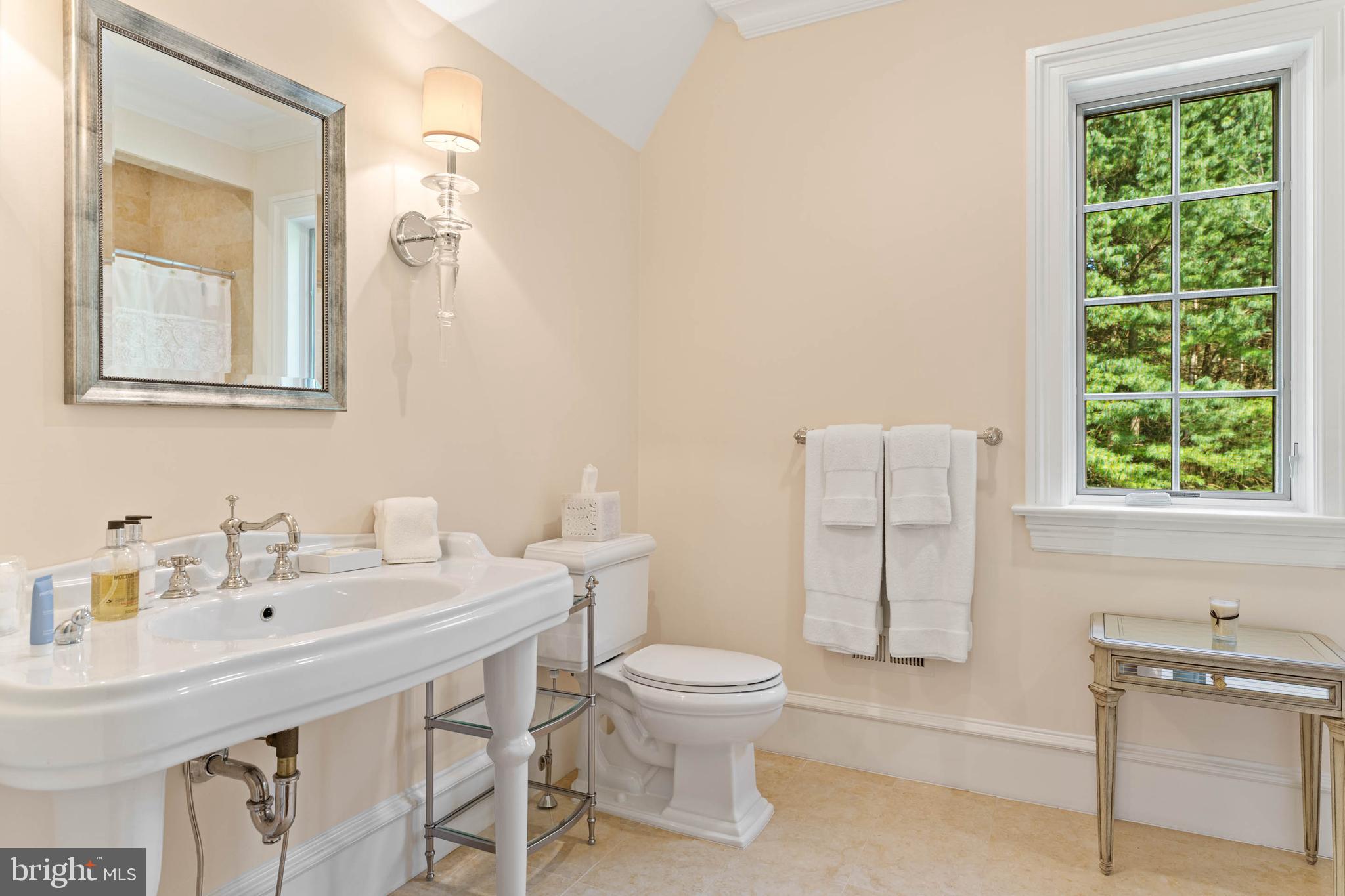 545 Avonwood Road Haverford, PA 19041 - Photo 60 of 86 a bathroom with a sink a toilet and a mirror