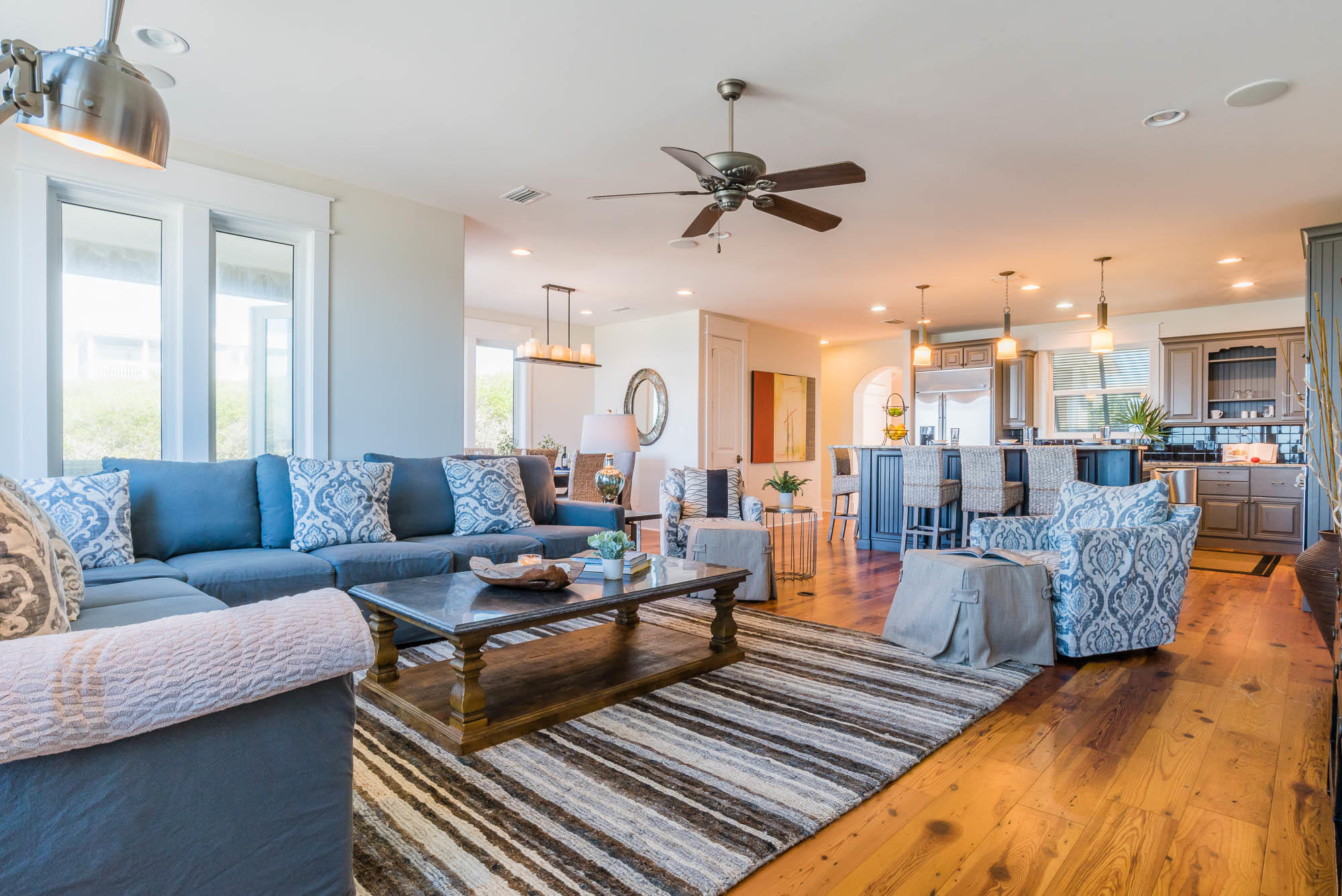 179 Pelican Circle Seacrest, FL 32461 - Photo 29 of 87 a living room with furniture and a view of kitchen