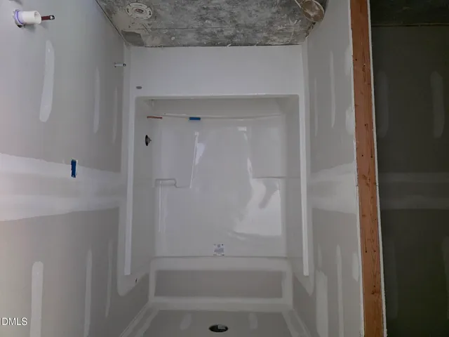 a living room with a large window