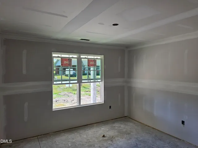 a view of a livingroom with a window
