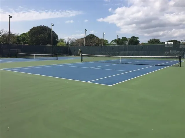 a view of tennis court