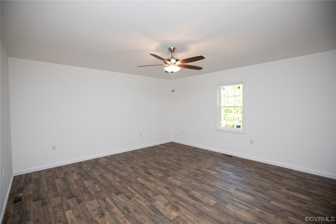 22 Abrams Road Farmville, VA 23901 - Photo 24 of 42 an empty room with a window and a ceiling fan