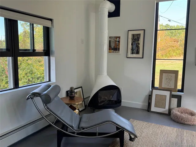 a view of a garden with a lake