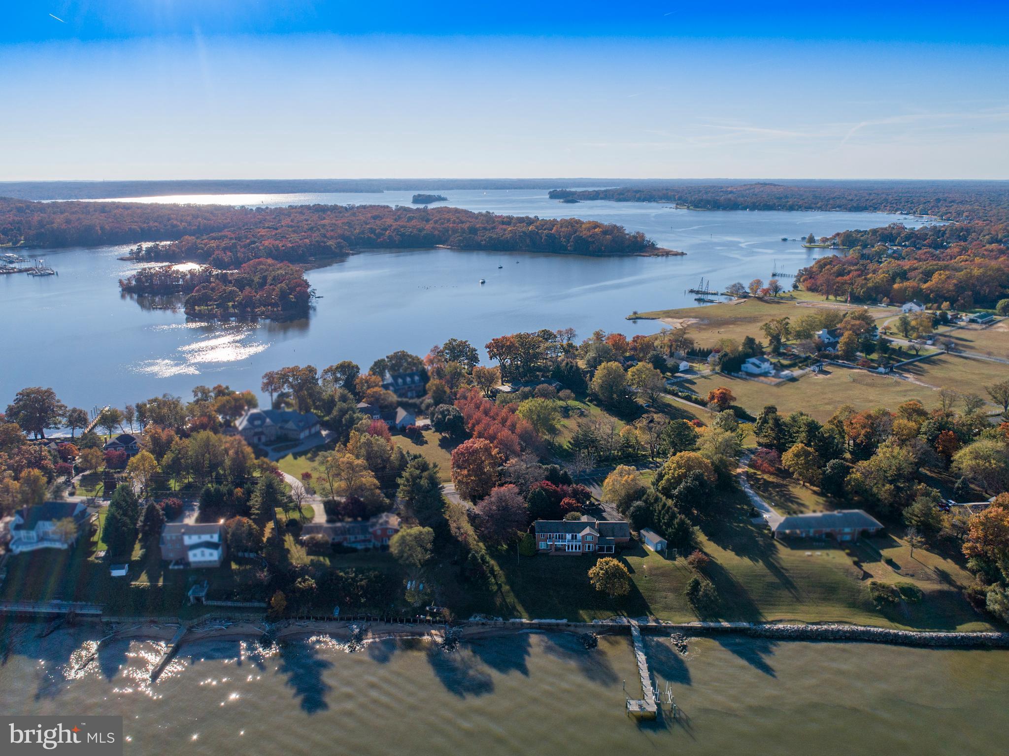 5138 Mountain Road Pasadena, MD 21122 - Photo 38 of 43 Aerial view of Chesapeake and waters beyond
