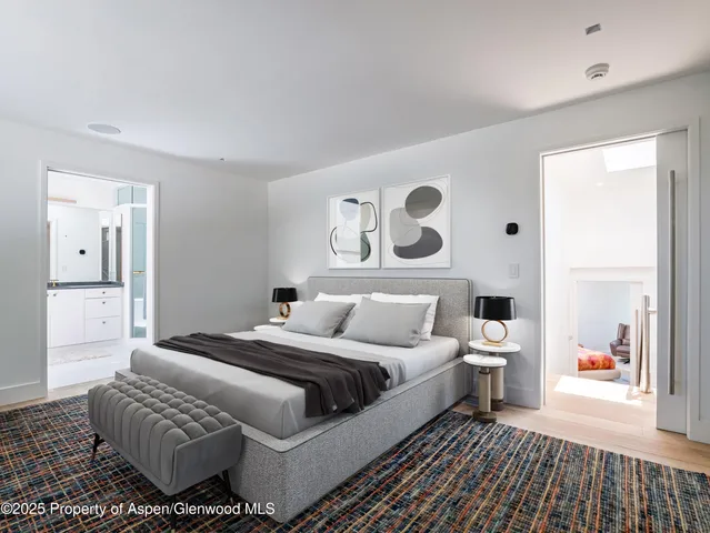 a view of a lake with a mountain in the background