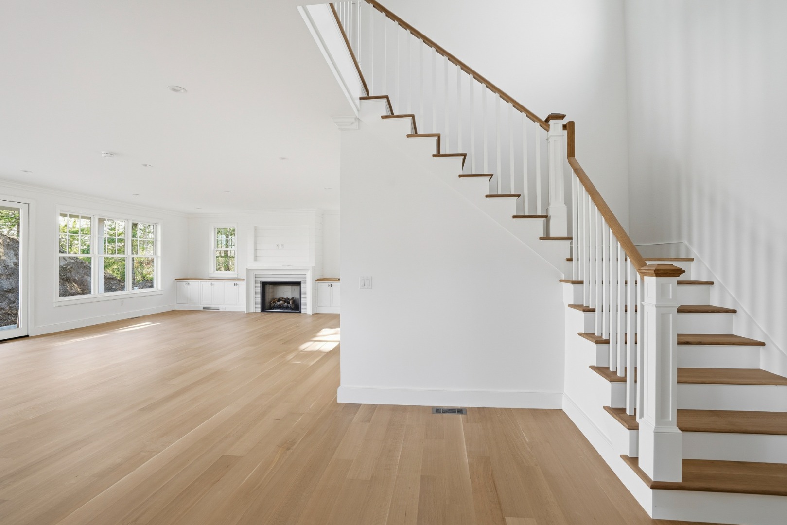 35 Mt Aldworth Road Vineyard Haven, MA 02568 - Photo 12 of 41 a view of empty room with wooden floor and fan