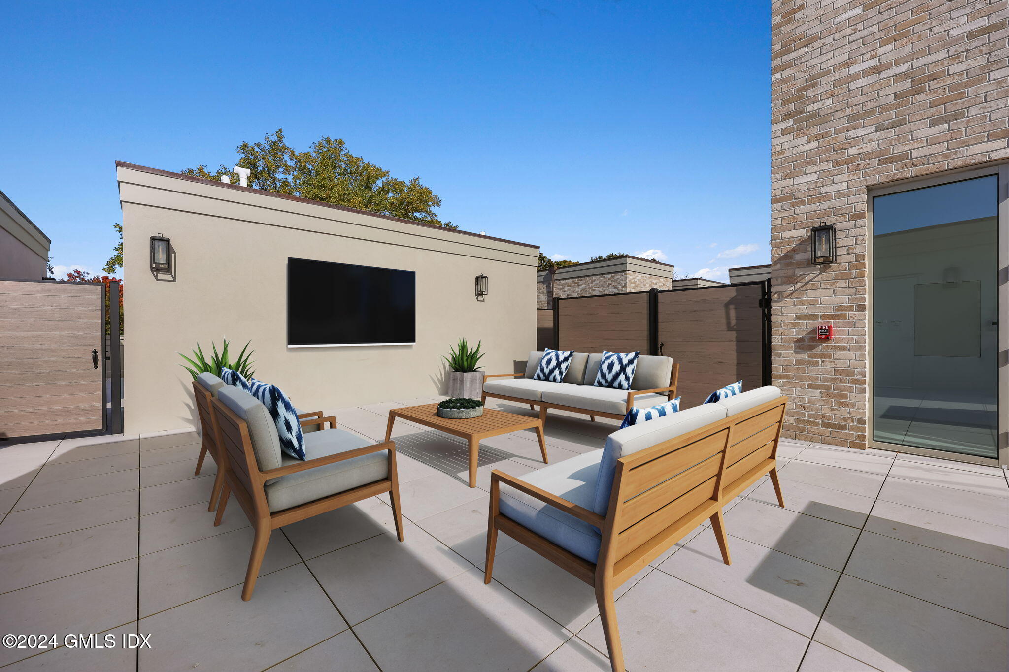 71 Havemeyer Place, Unit 303S Greenwich, CT 06830 - Photo 26 of 26 a view of a terrace with furniture