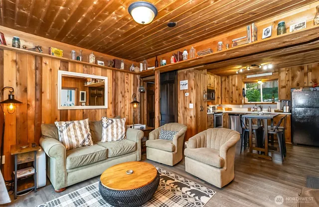 a outdoor living space with patio furniture and a potted plant