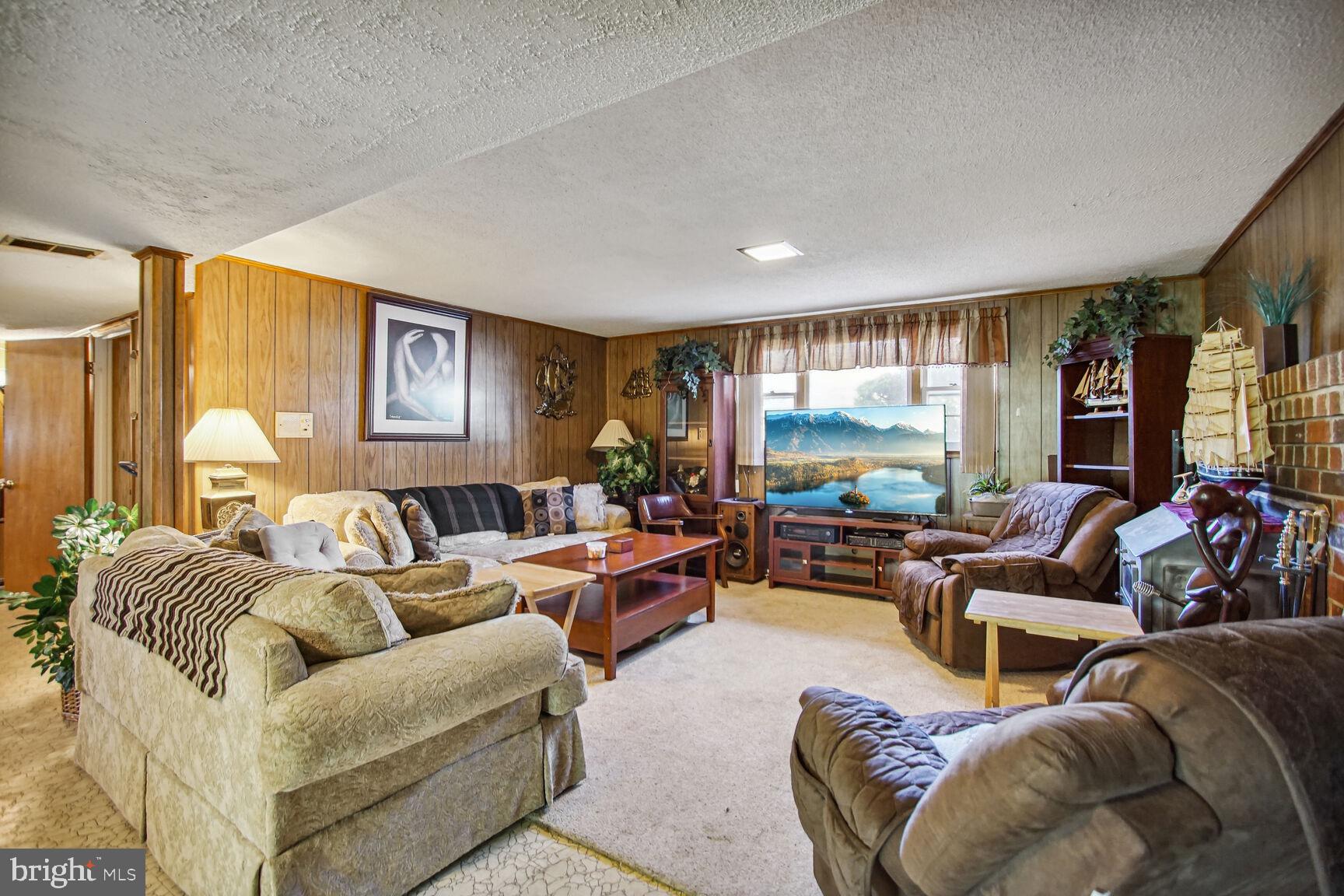 11202 Brandywine Road Clinton, MD 20735 - Photo 22 of 39 Basement Living Area with Fireplace