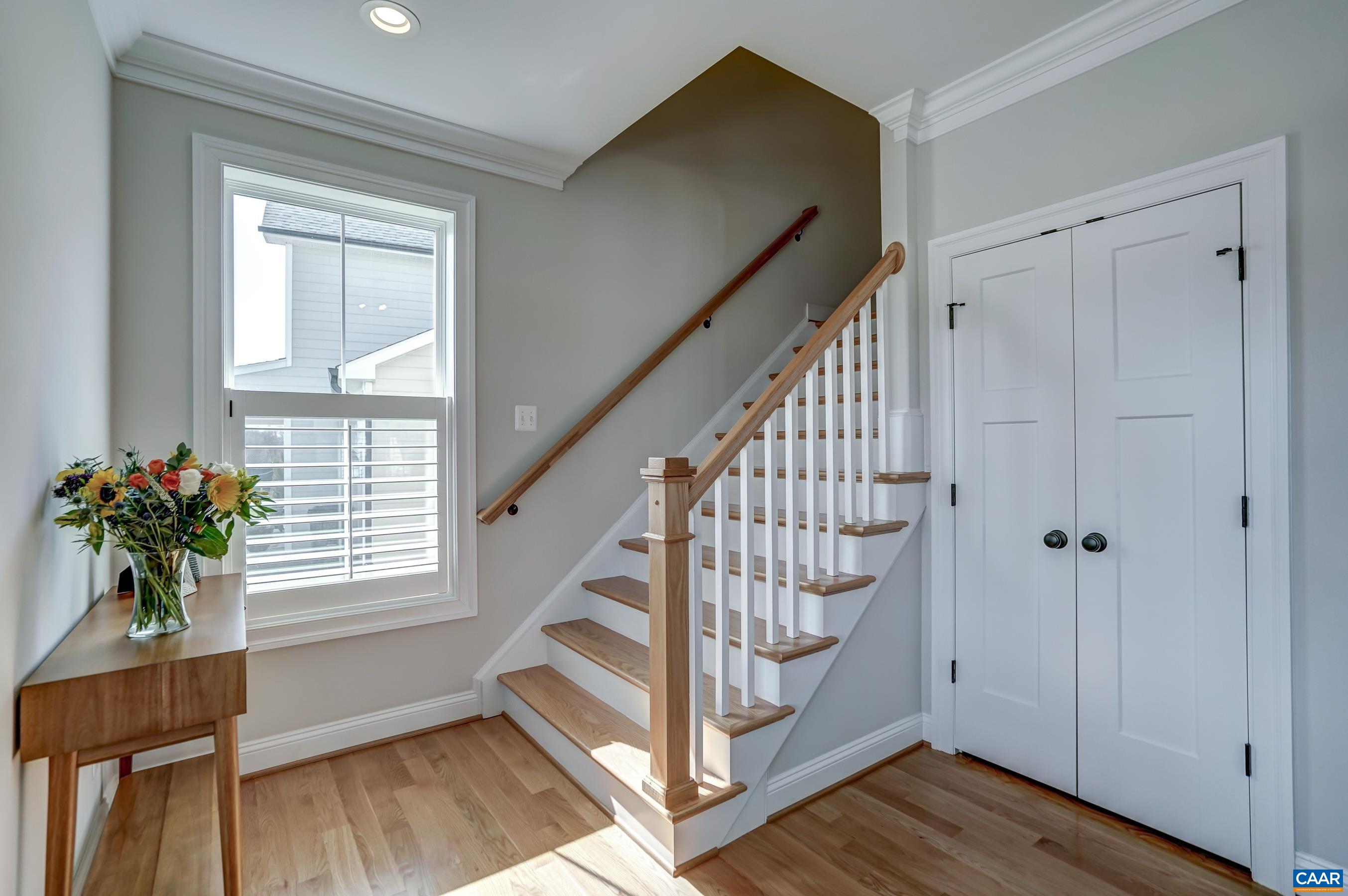 424 Claibourne Road Crozet, VA 22932 - Photo 7 of 64 a view of entryway with wooden floor and front door