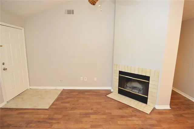 a view of an empty room