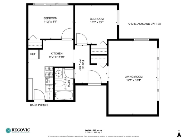 $1,900 | 7742 North Ashland Avenue, Unit 2A, Chicago, IL 60626