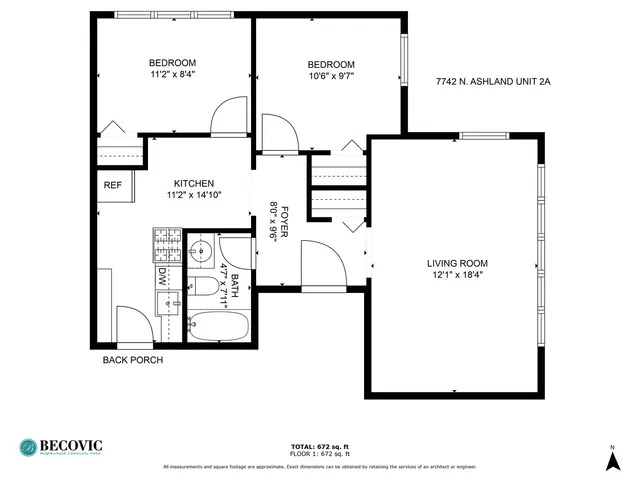 $1,773 | 7742 North Ashland Avenue, Unit 2A, Chicago, IL 60626