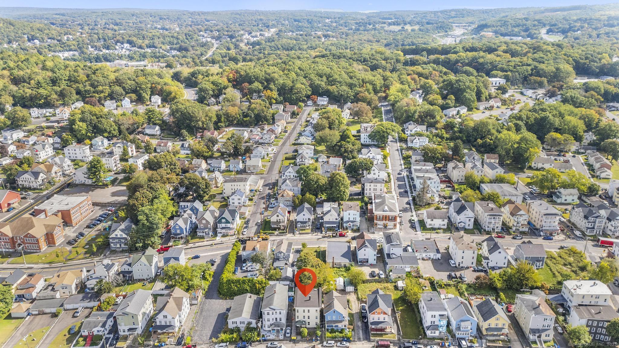 73 South Street Waterbury, CT 06706 - Photo 28 of 29 an aerial view of residential house with parking space