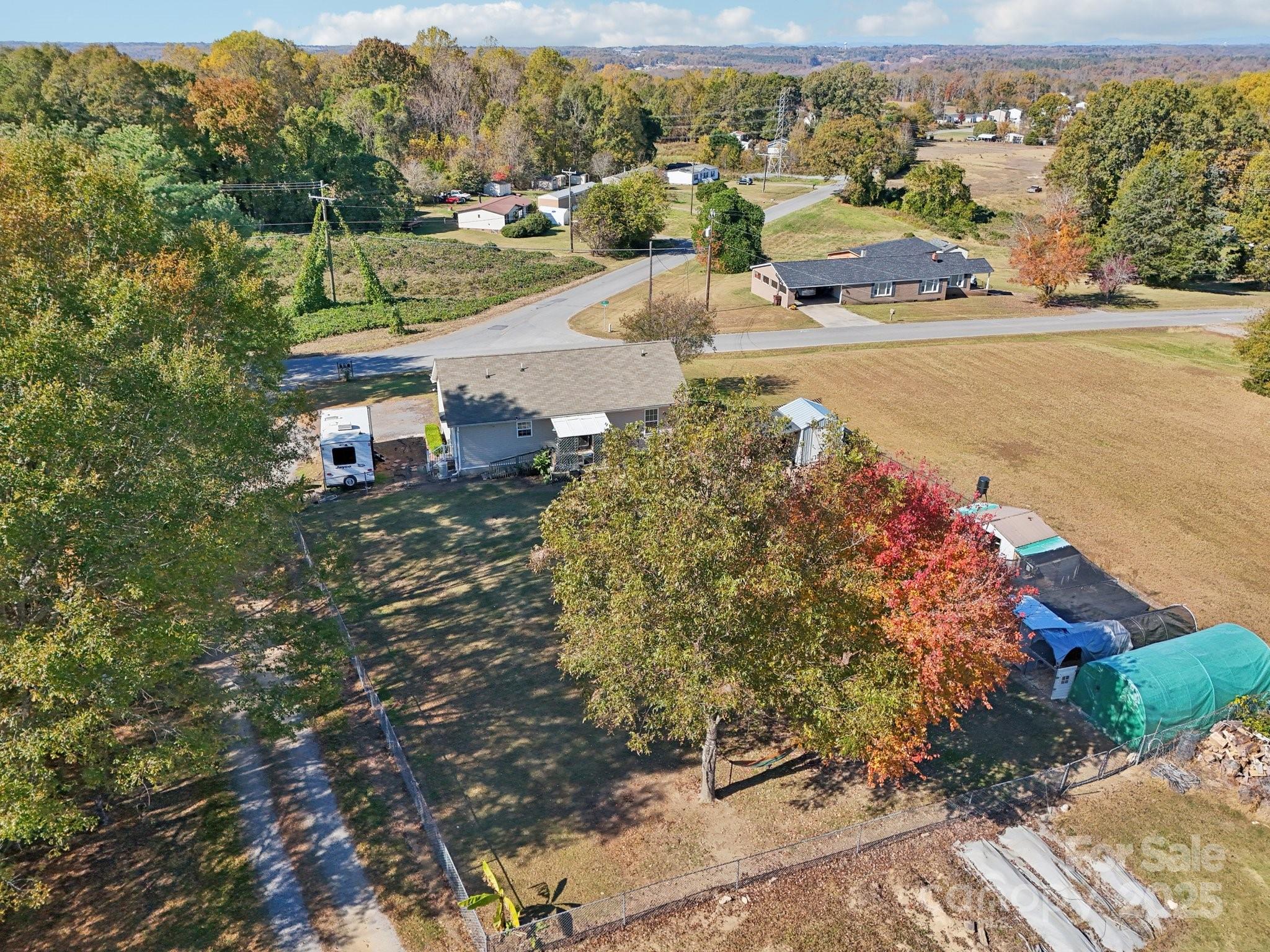 106 Williams Road Kings Mountain, NC 28086 - Photo 15 of 16 an aerial view of a house with a yard basket ball court and outdoor seating