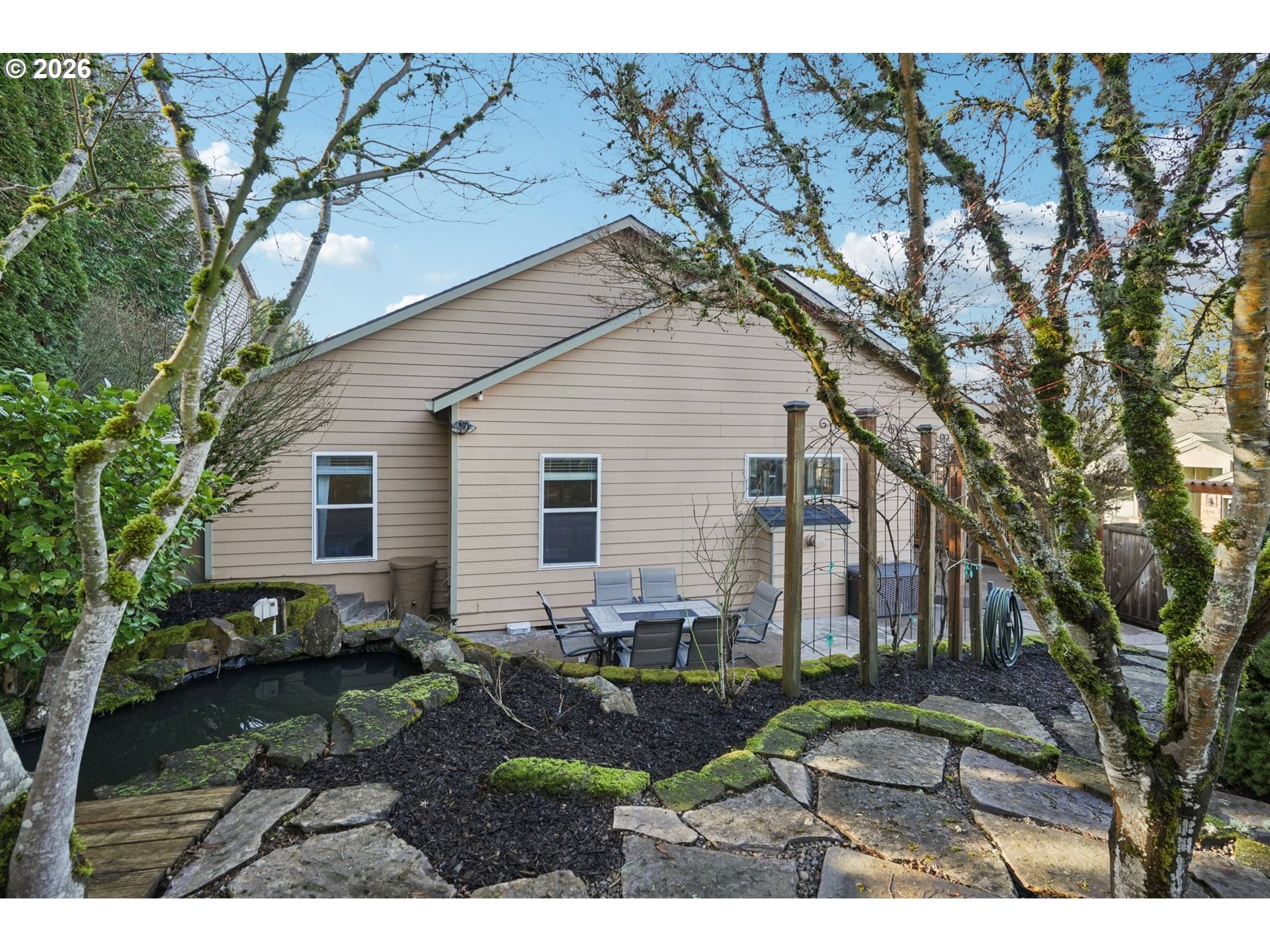 13728 Southwest 159th Terrace Portland, OR 97224 - Photo 37 of 48 a backyard of a house with yard and outdoor seating