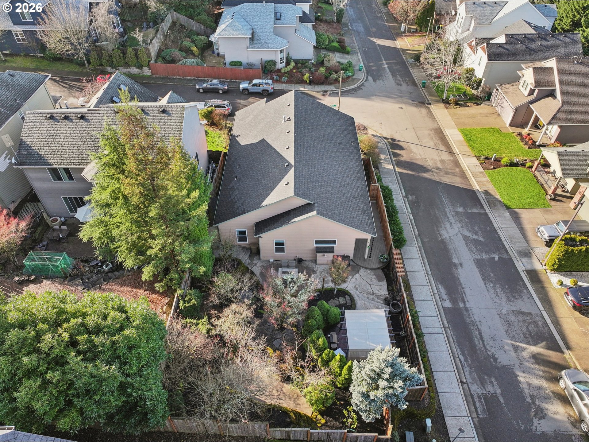 13728 Southwest 159th Terrace Portland, OR 97224 - Photo 44 of 48 an aerial view of residential houses with outdoor space