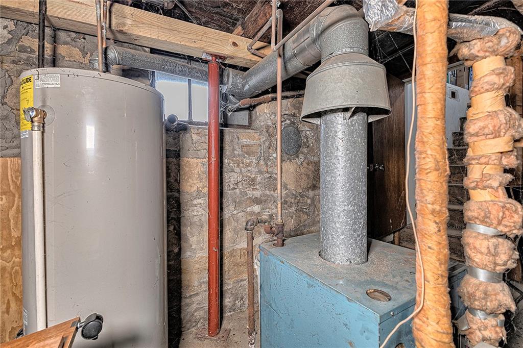 1190 Old Rte 119 Highway North Indiana, PA 15701 - Photo 26 of 36 Basement - hot water tank and furnace