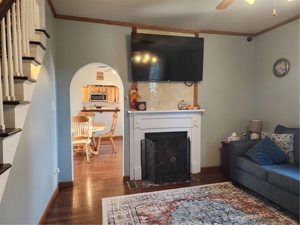 709 North 7th Street Apollo, PA 15613 - Photo 13 of 50 a living room with furniture and a fireplace