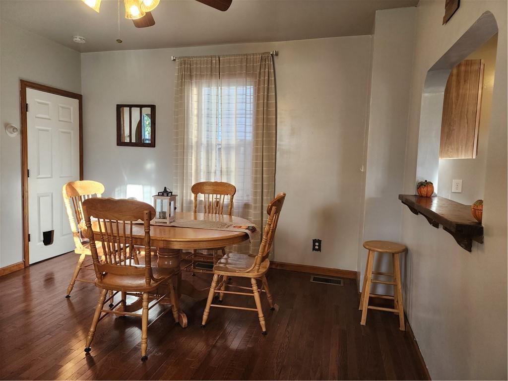 709 North 7th Street Apollo, PA 15613 - Photo 15 of 50 a view of a dining room with furniture and wooden floor