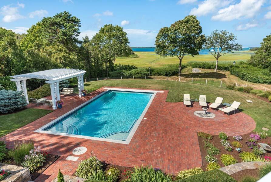 56 Rendezvous Lane Barnstable, MA 02630 - Photo 35 of 38 swimming pool view with a lake view
