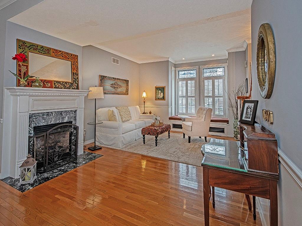 1001 Eddy Court Gibsonia, PA 15044 - Photo 3 of 29 a living room with furniture a fireplace and a flat screen tv