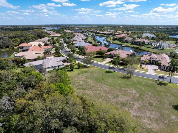 a view of a lake with outdoor space