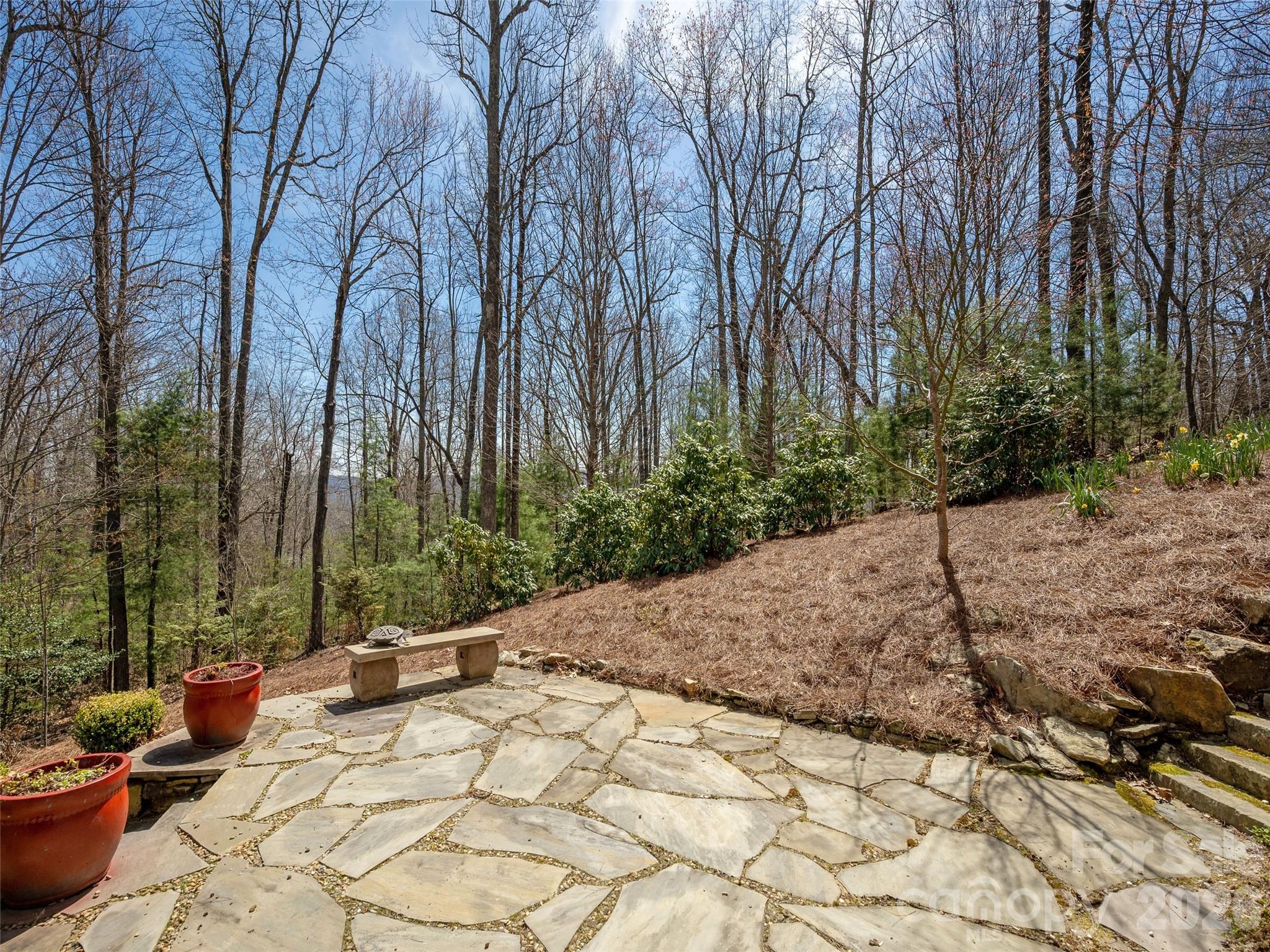383 Monarch Road Hendersonville, NC 28739 - Photo 42 of 48 a view of a backyard of the house
