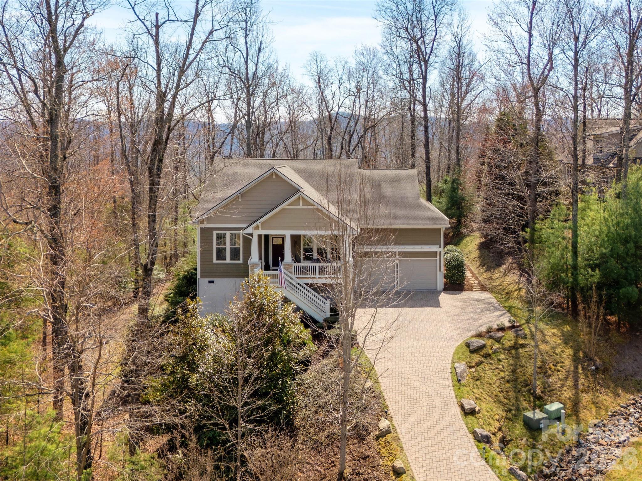 383 Monarch Road Hendersonville, NC 28739 - Photo 46 of 48 a front view of a house with a yard