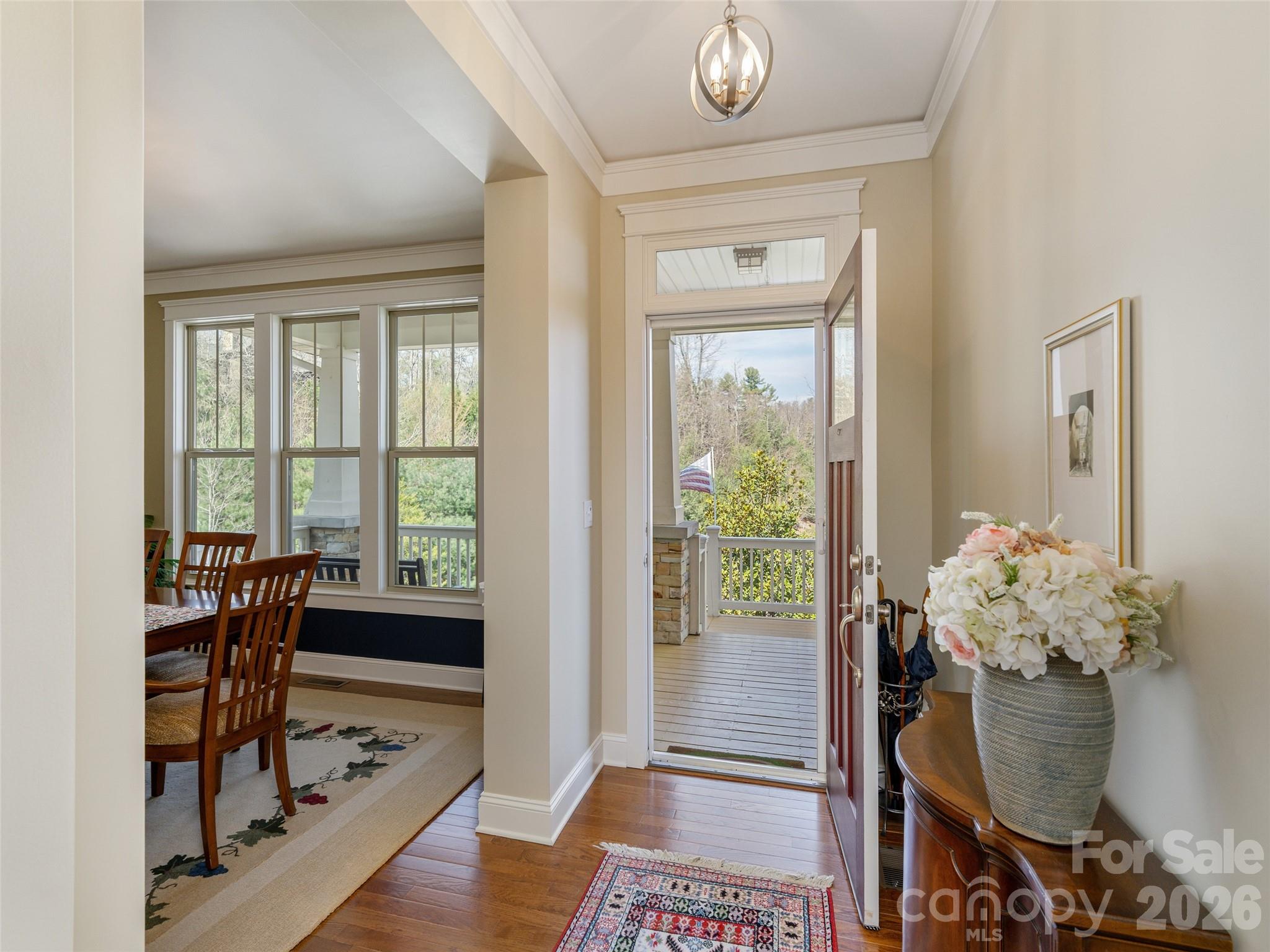 383 Monarch Road Hendersonville, NC 28739 - Photo 5 of 48 a living room with furniture and a potted plant